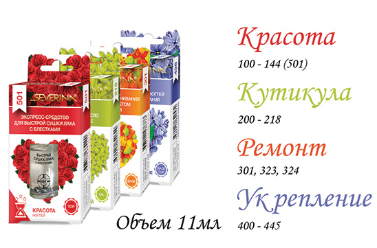 Серия «Уход для Ваших ногтей» в индивидуальной упаковке