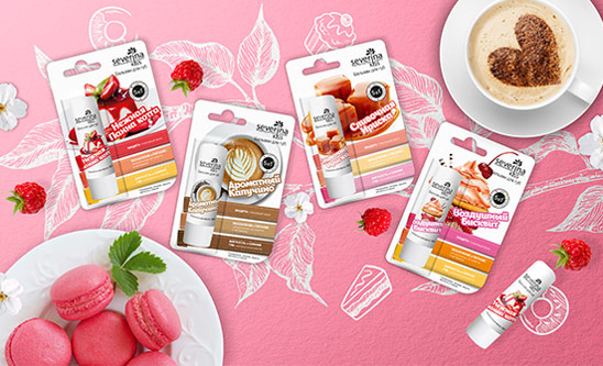 Диетические бальзамы для губ Северина