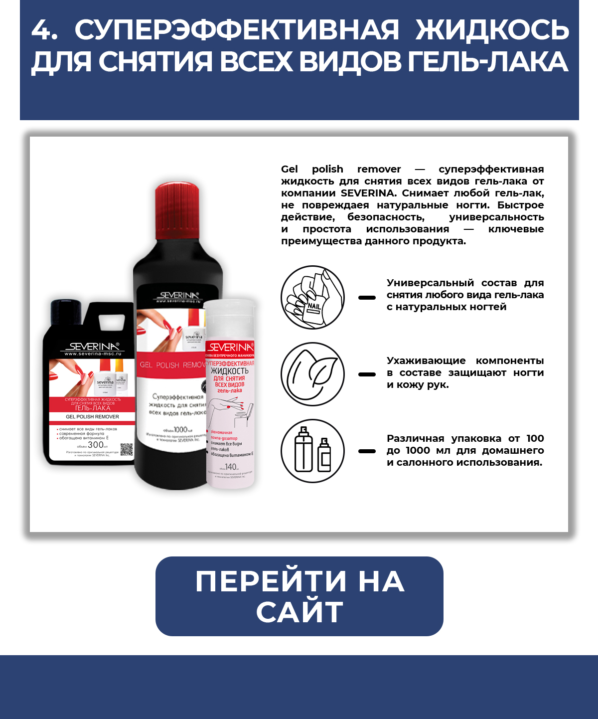 Суперэффективная жидкость для снятия всех видов гель-лаков