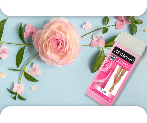 Тёплый воск для депиляции в картридже: Роза