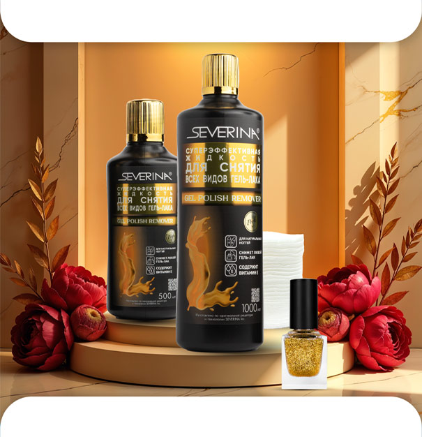 Юбилейная серия жидкостей. Суперэффективная жидкость для снятия всех видов гель-лака GEL POLISH REMOVER
