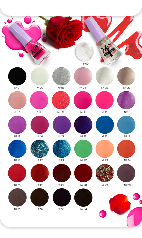 Лак для ногтей МИКС