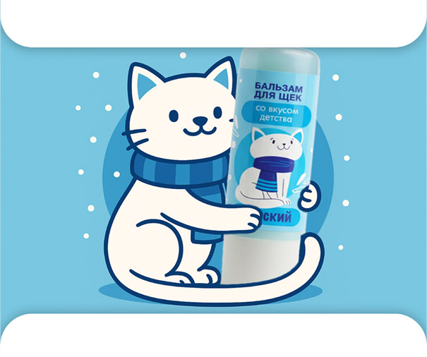 Кошка Бальзам для щек и губ 0+, 4.6г 